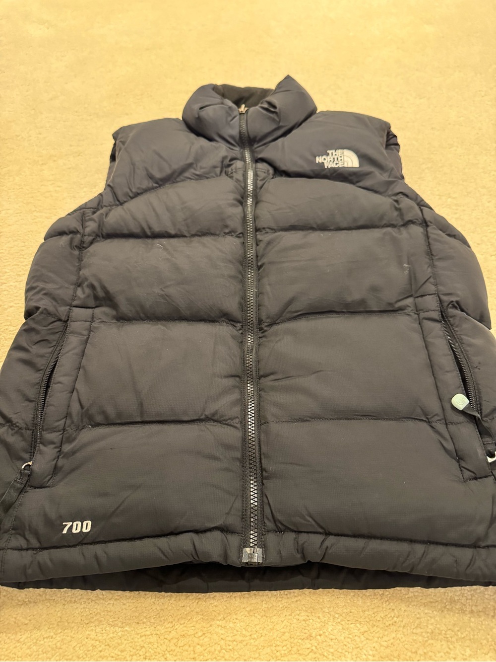 The North Face Black Insulated Vest with Logo